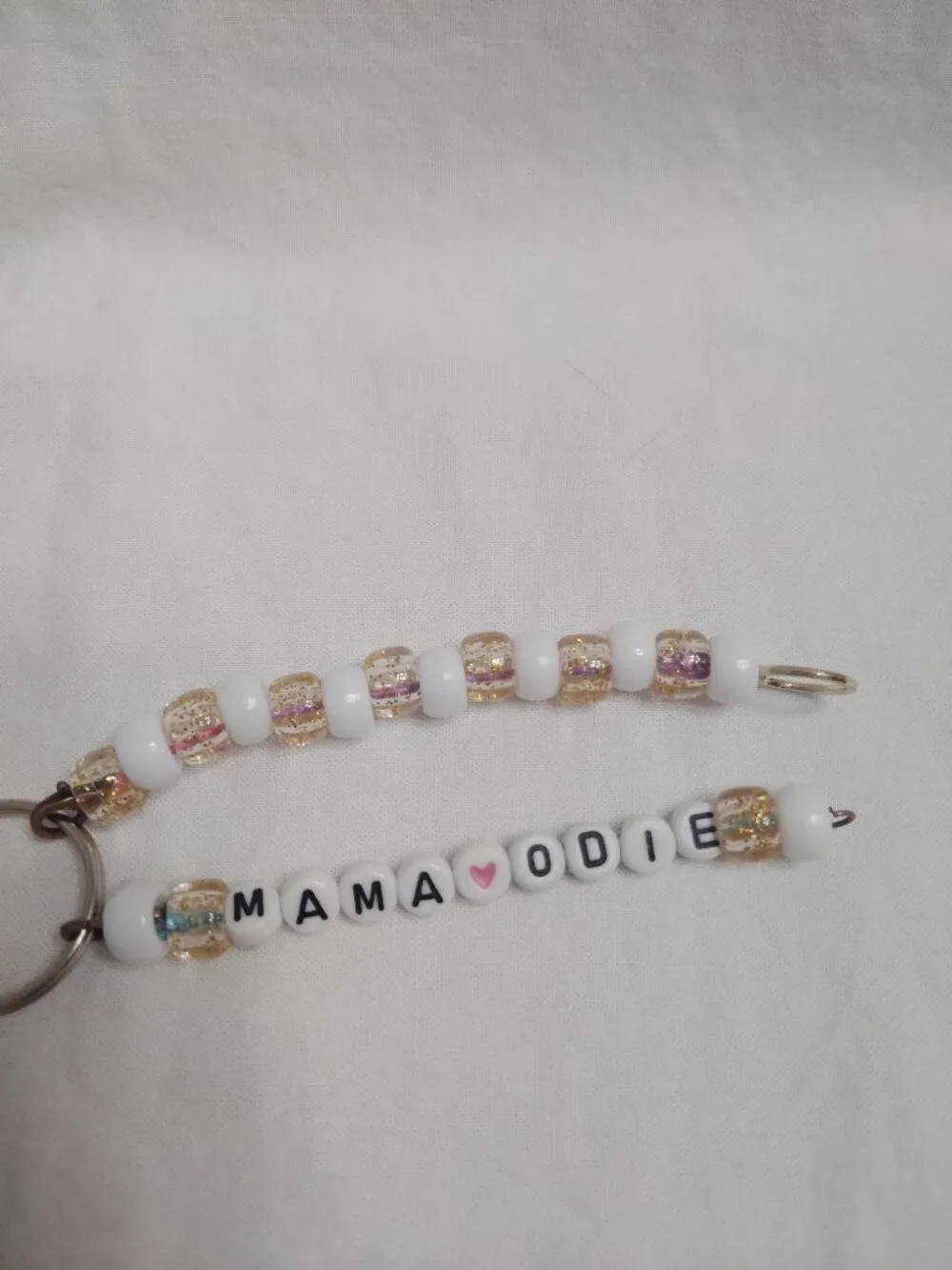 Disney Doorable Mama Odie  Handmade Beaded Keychain
